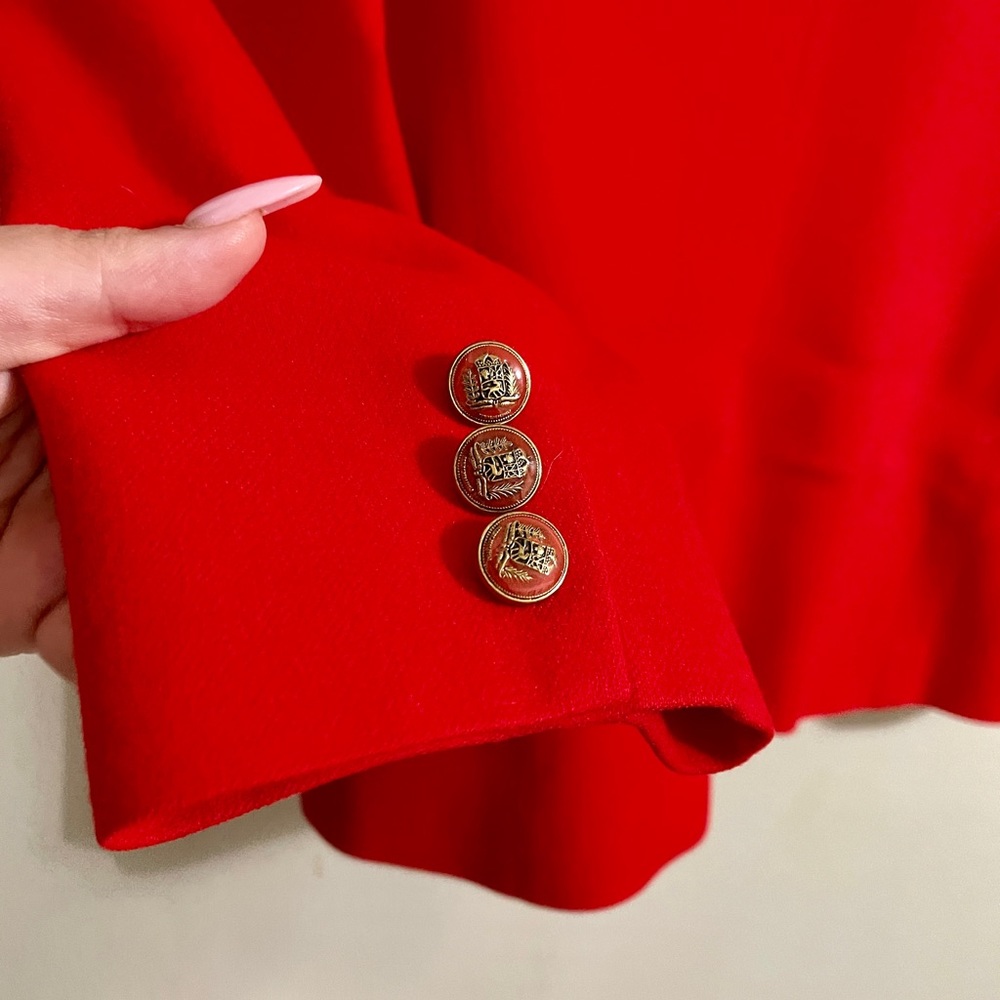 Pendleton Wool Blazer Below Hip Red Jacket - image 4